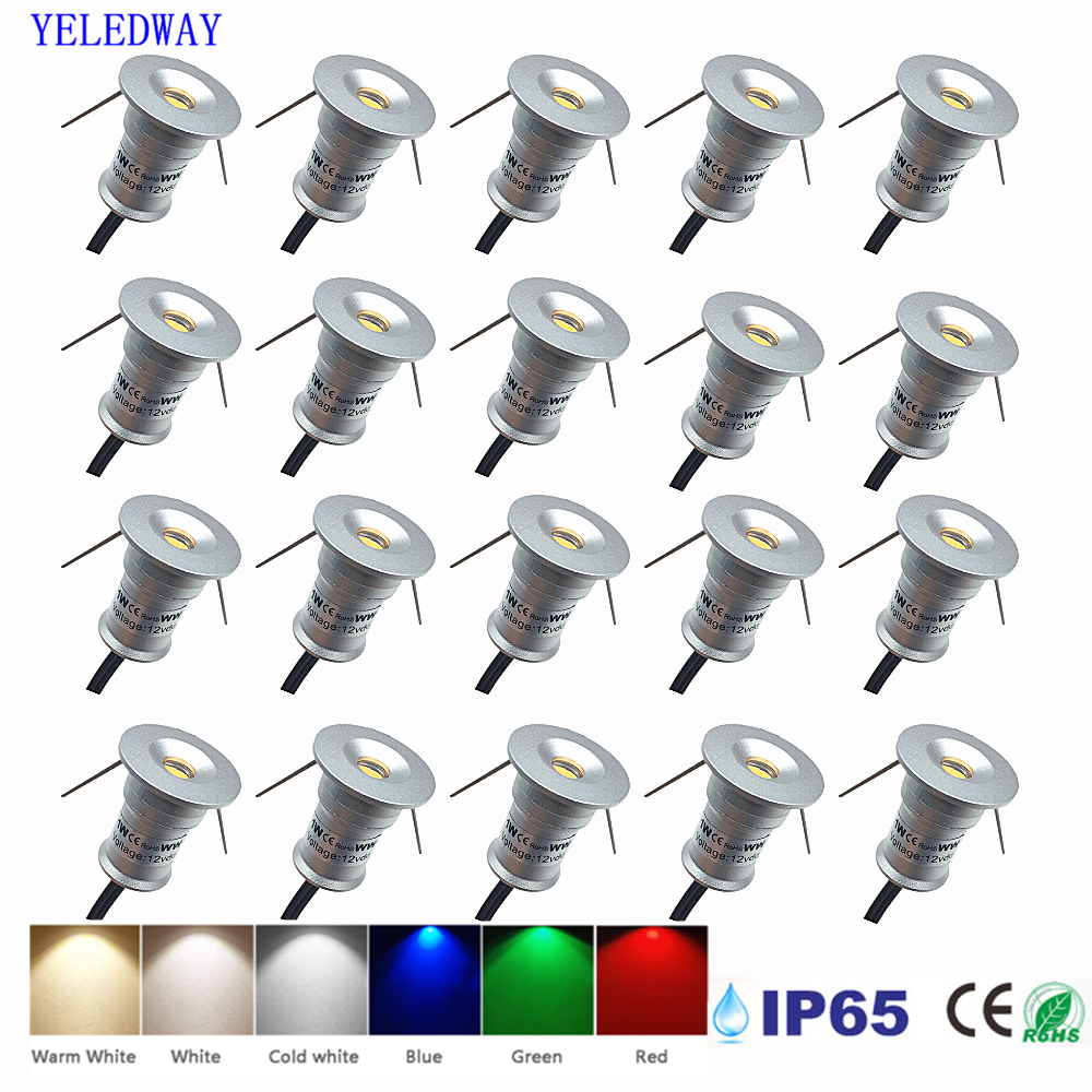 Outdoor Lighting Under Roof - Luz LED Empotrable de 1W, Pequeña,