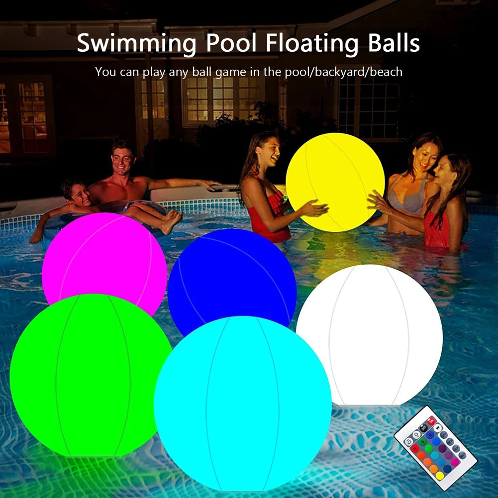 Outdoor Lighting Around Pool - Pelota de playa inflable para piscina,