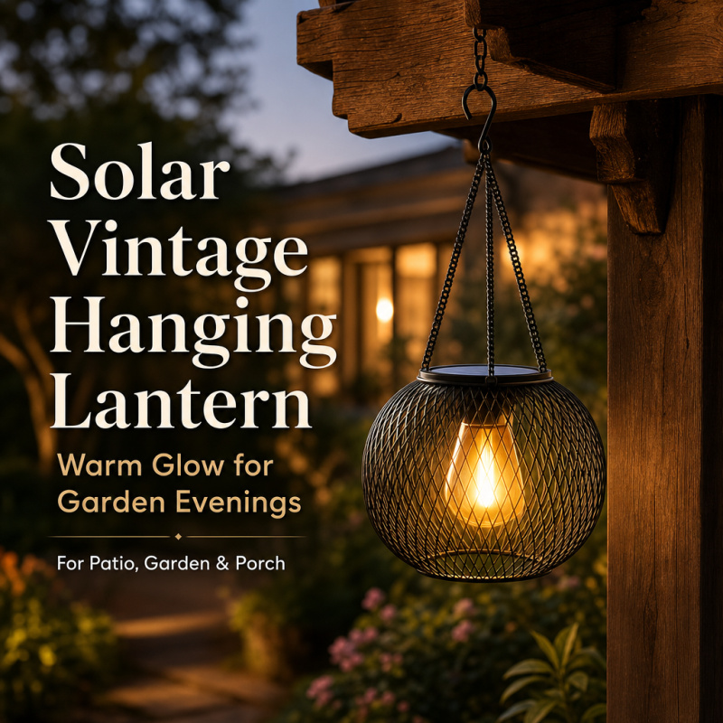 Outdoor Lighting Manufacturers - Lámpara LED Solar Colgante para Exterior,