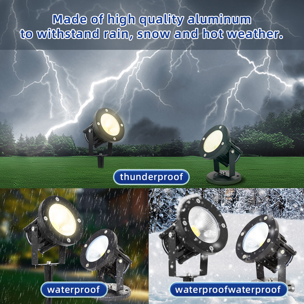 Outdoor Lighting Spotlight - Lámpara LED GU10 para jardín, iluminación