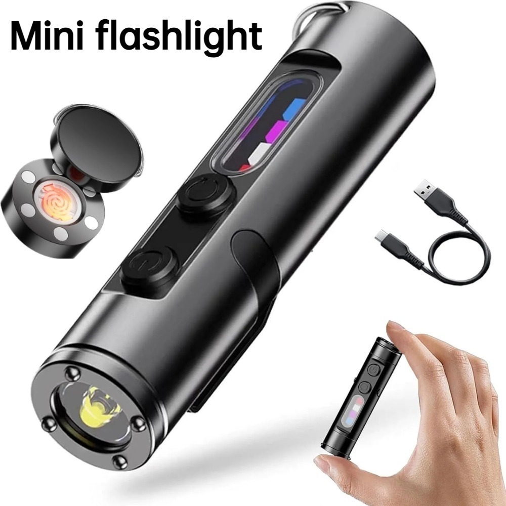 Outdoor Lighting Electric - Mini linterna LED recargable tipo C