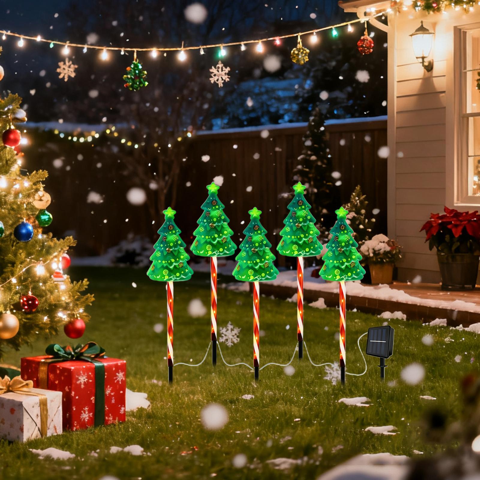 Outdoor Lighting Front Yard - Árbol de Navidad, luz de entrada,