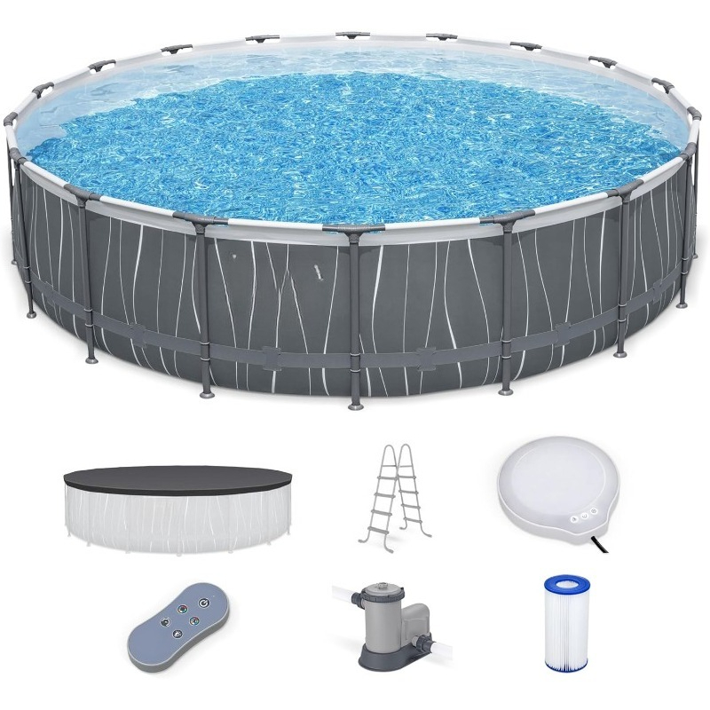 Outdoor Lighting Around Pool - Piscina elevada de 18' x 48'',
