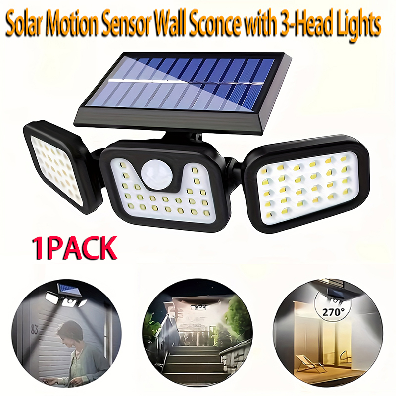 Outdoor Lighting Front Yard - Lámpara Solar de 74 LED con