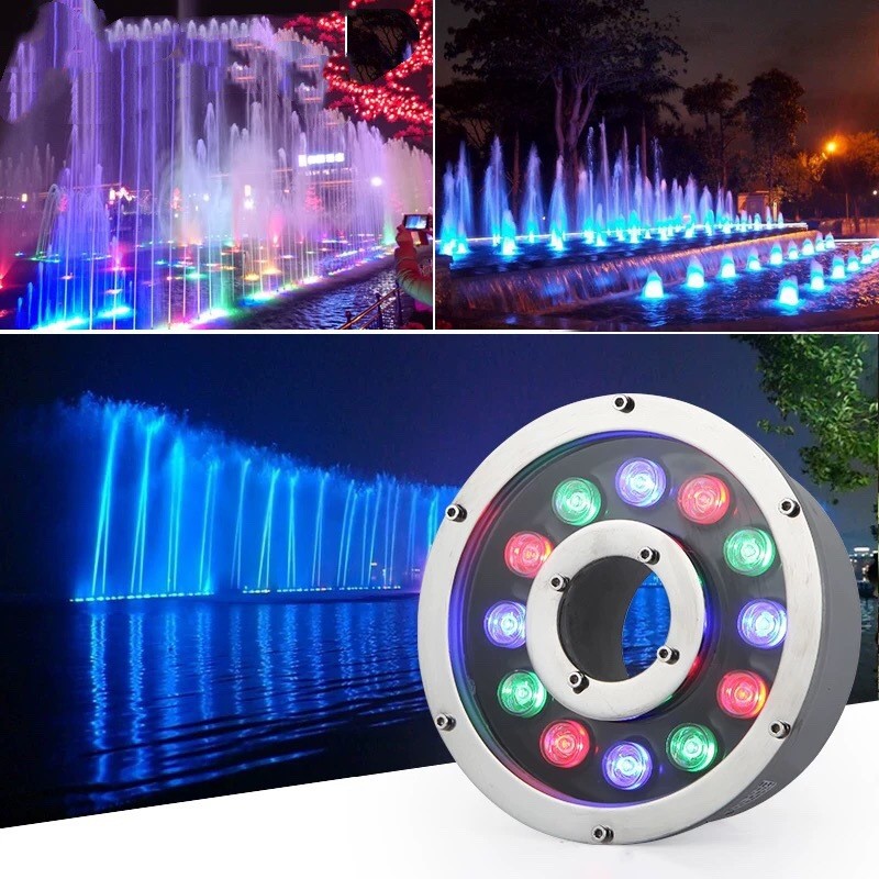 Outdoor Lighting Around Pool - Lámparas LED RGB para Fuentes, 12V