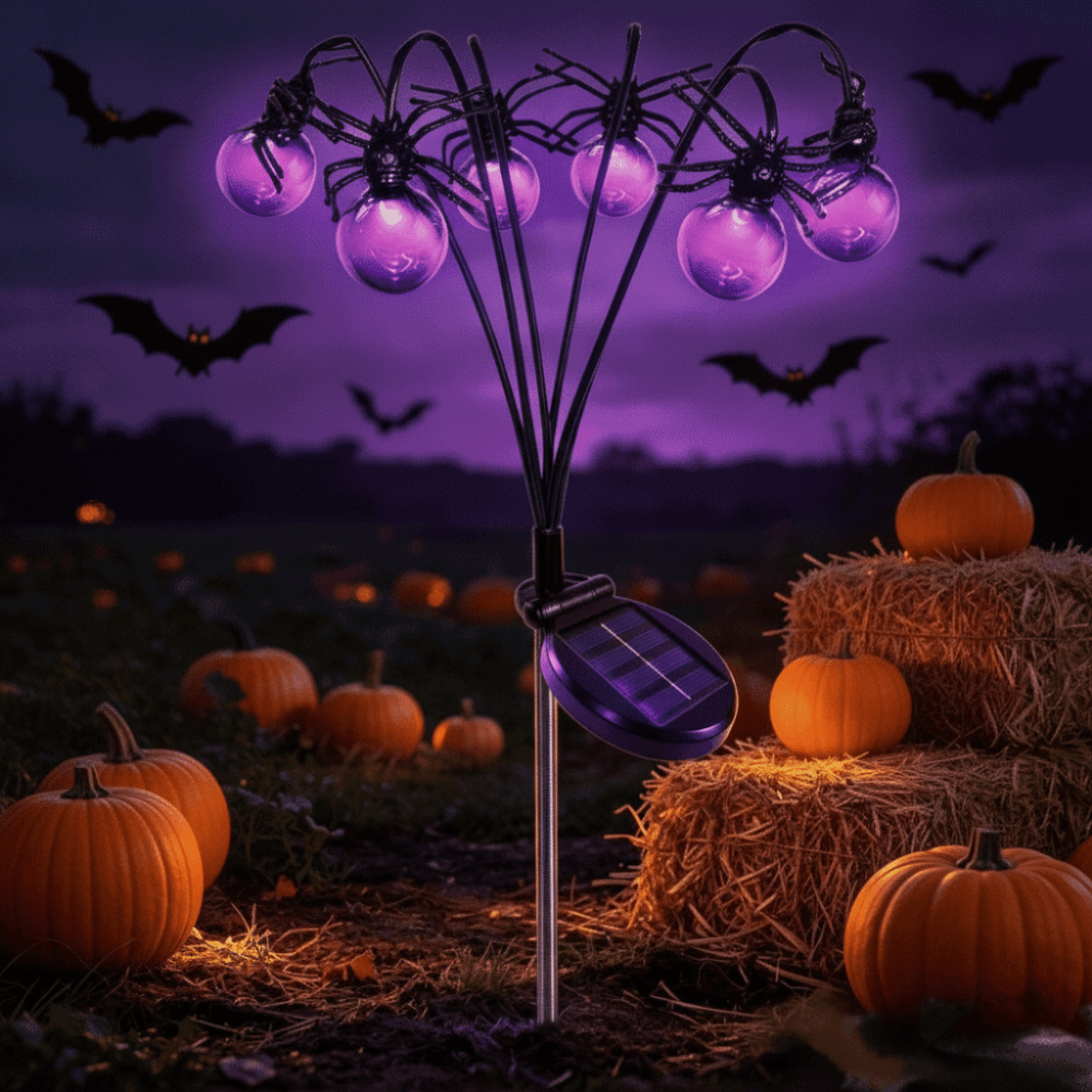 Outdoor Lighting Front Yard - Lámpara de Esqueleto con Luz Morada