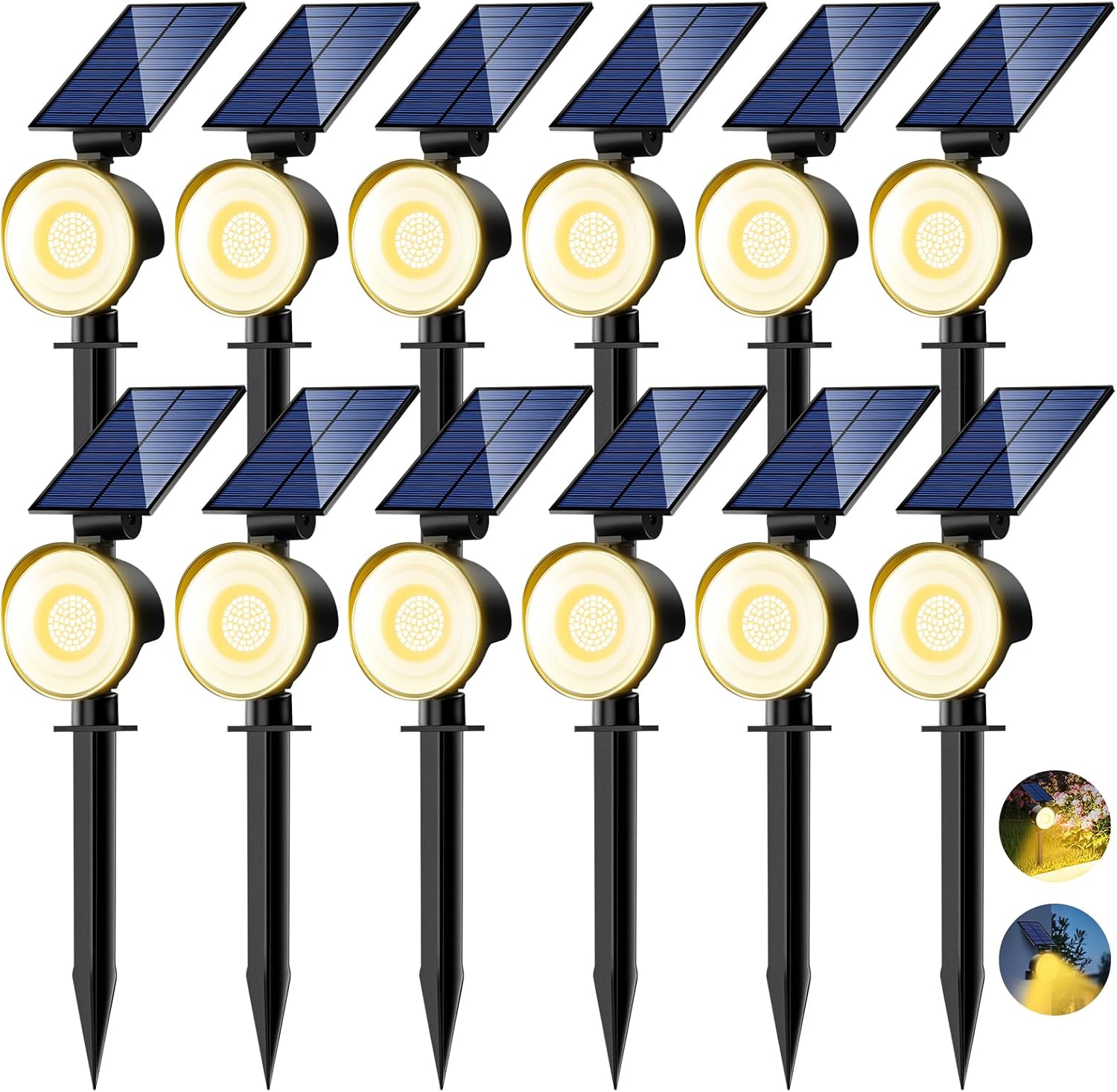 Outdoor Lighting Spotlight - Luces Solares para Exteriores, Resistentes al