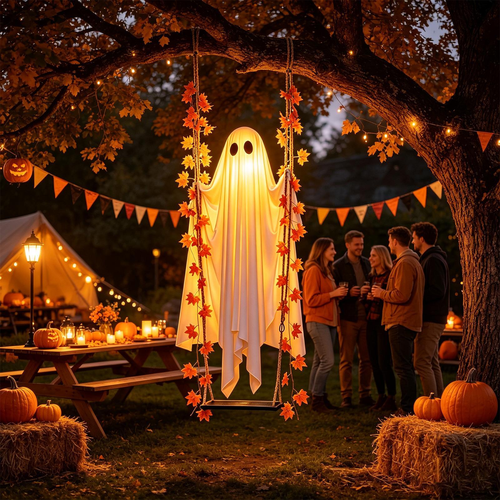 Adornos Fantasma Iluminados co - Outdoor Lighting Front Yard reseña y precio