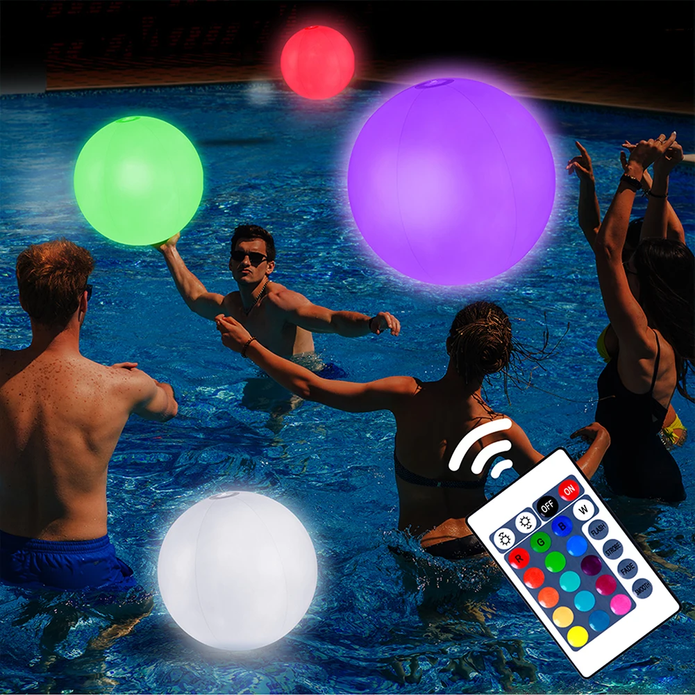 Pelota de playa inflable para  - Outdoor Lighting Around Pool reseña y precio