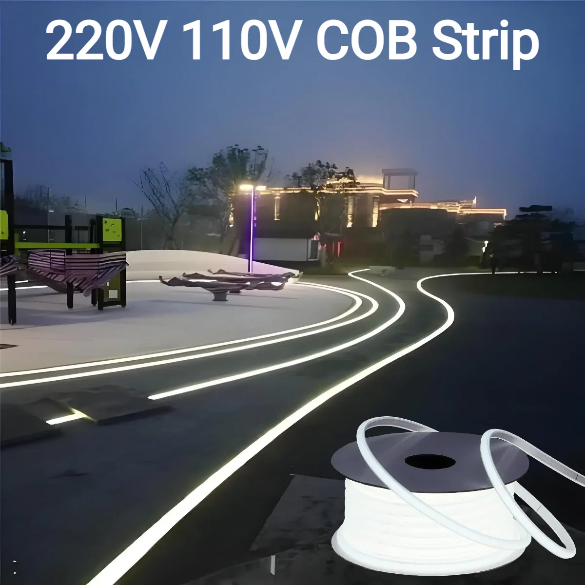 Tira de luces LED COB de Gel d - Outdoor Lighting Led Strip reseña y precio
