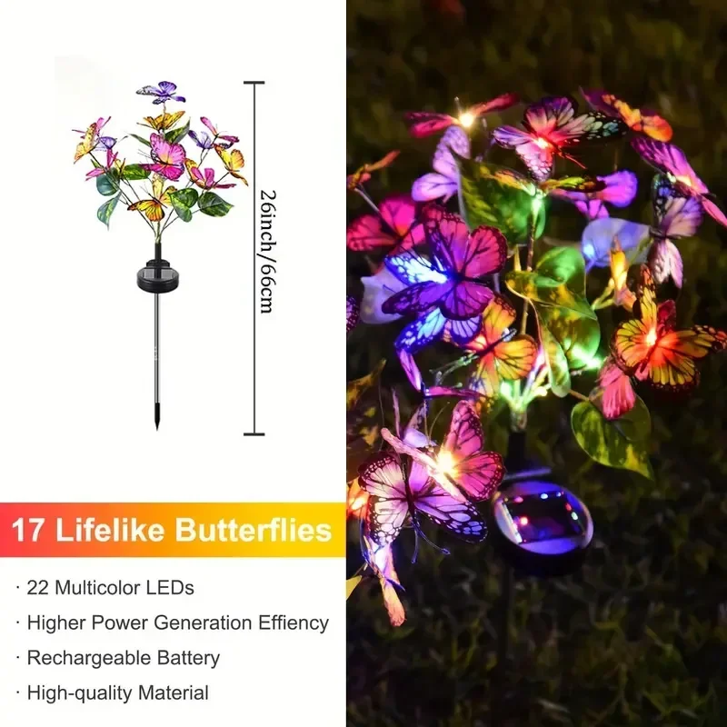 Luces LED solares de mariposa  - Outdoor Lighting Manufacturers reseña y precio