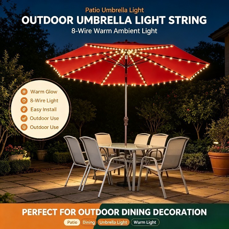Parasol con Luces, Caja de Bat - Outdoor Lighting Controller reseña y precio
