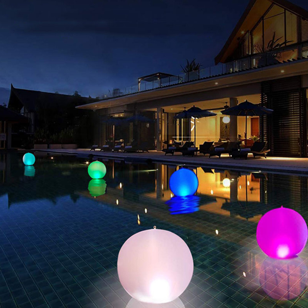 Pelota Inflable Luminosa con C - Outdoor Lighting Around Pool reseña y precio