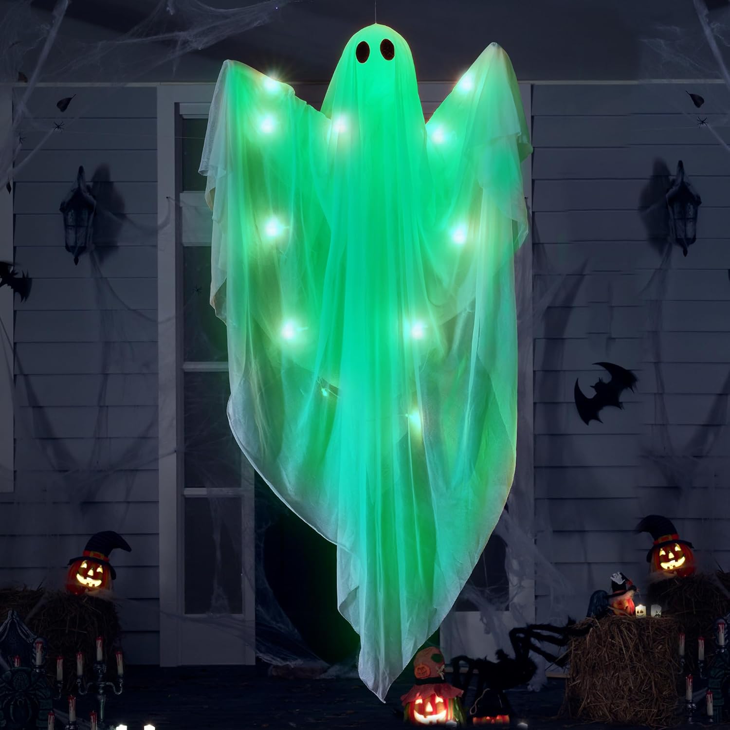 Fantasma colgante de Halloween - Outdoor Lighting Front Yard reseña y precio