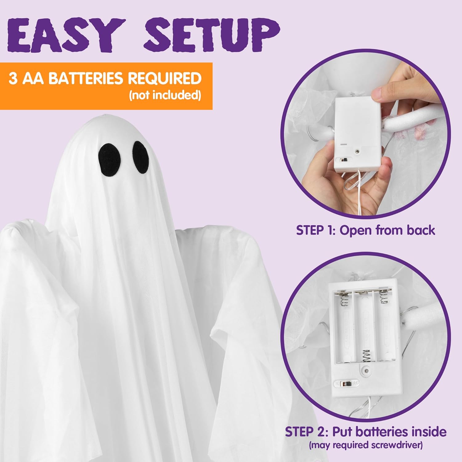 Fantasma colgante de Halloween - Outdoor Lighting Front Yard reseña y precio