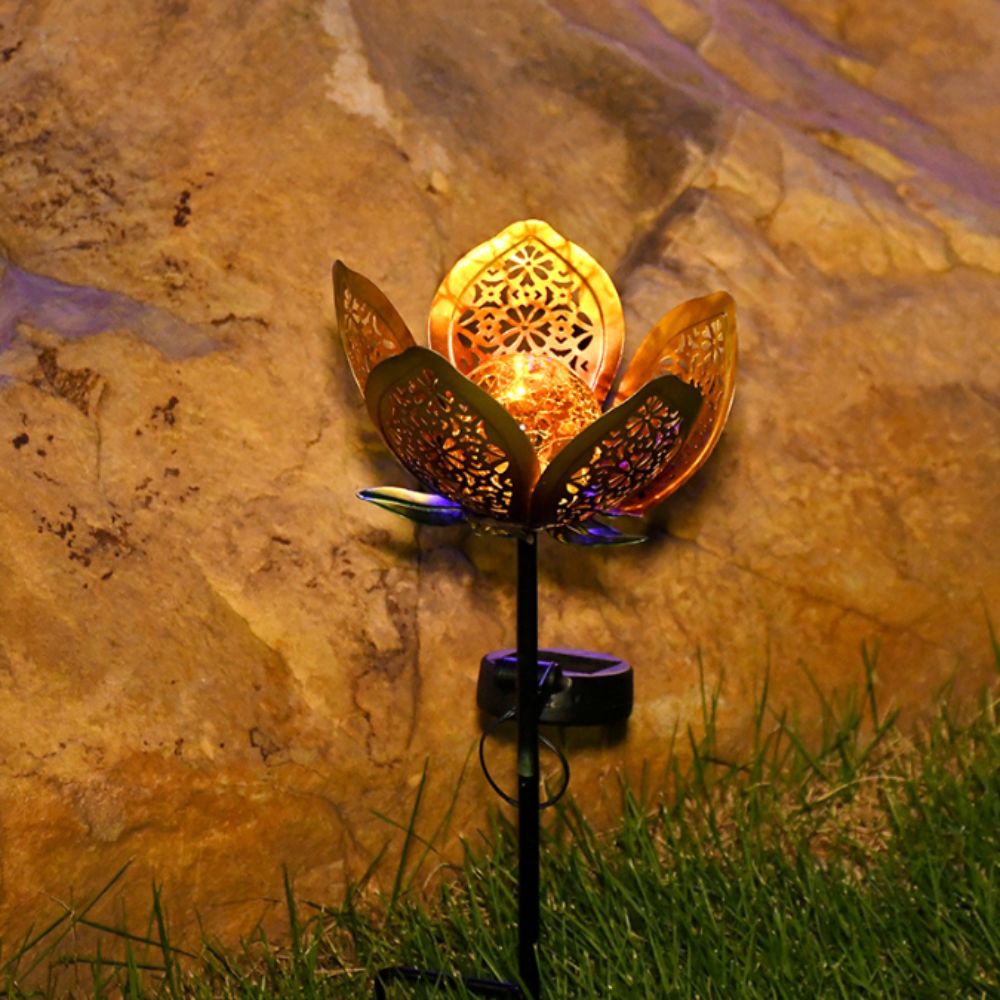 Lámpara solar con forma de lot - Outdoor Lighting Ground Fixtures reseña y precio