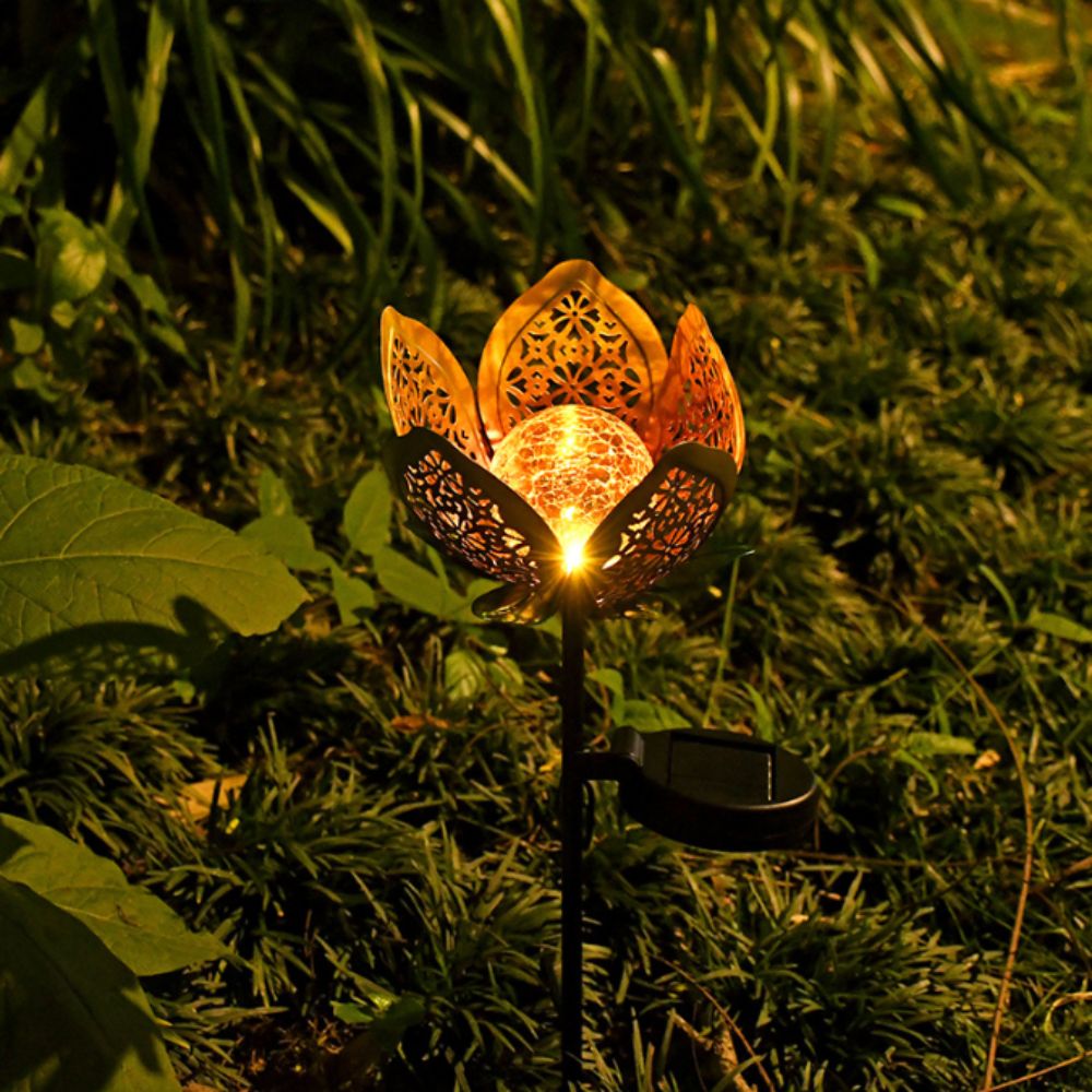 Lámpara solar con forma de lot - Outdoor Lighting Ground Fixtures reseña y precio