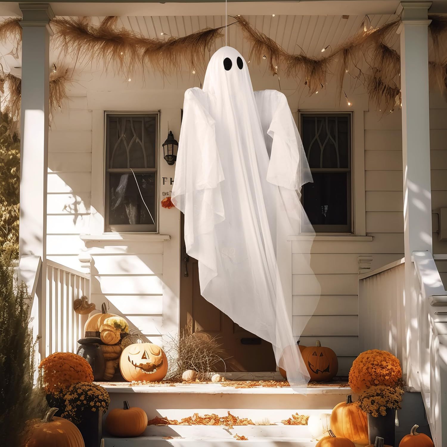 Fantasma colgante de Halloween - Outdoor Lighting Front Yard reseña y precio