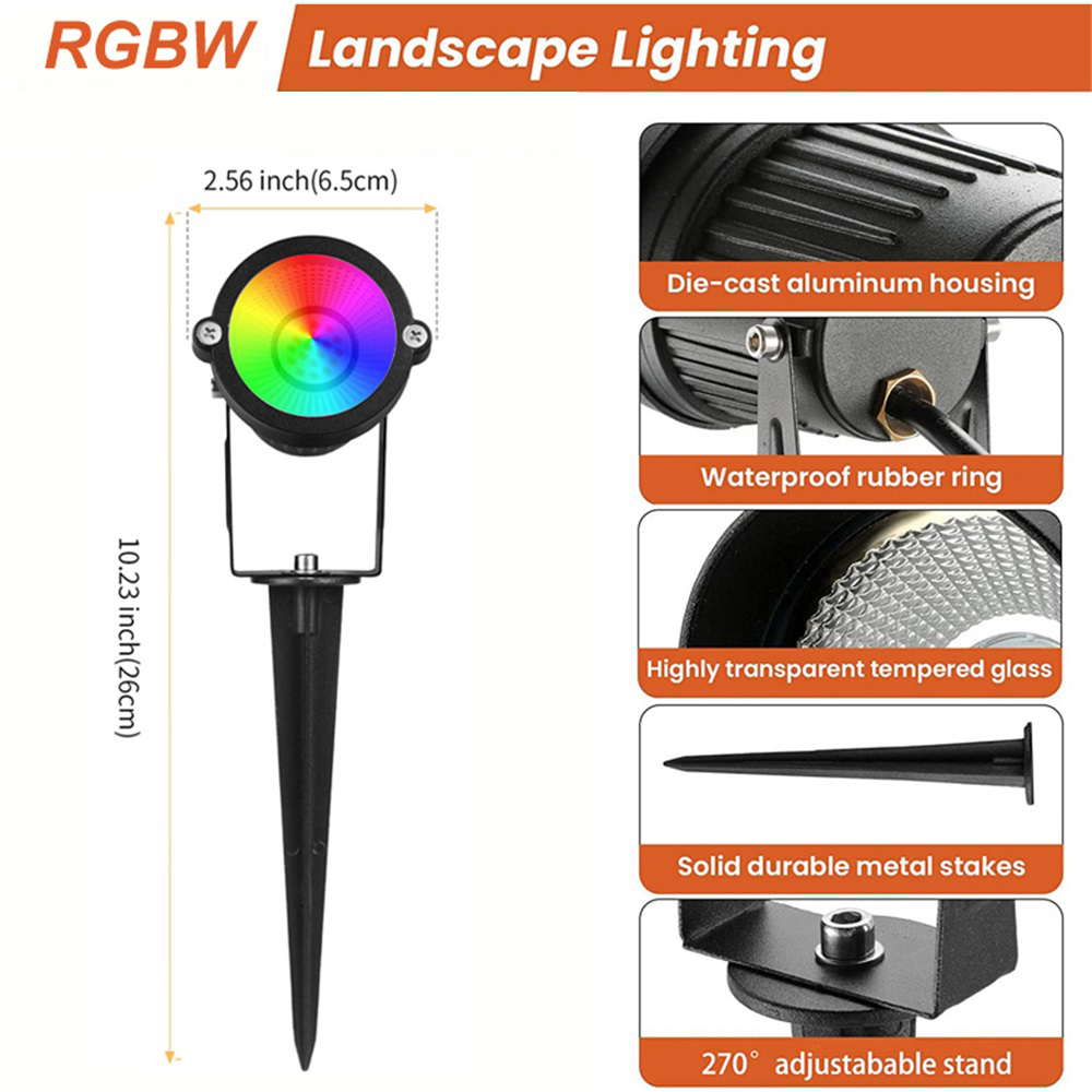 Iluminación de paisaje RGBW, 1 - Outdoor Lighting For Garden reseña y precio