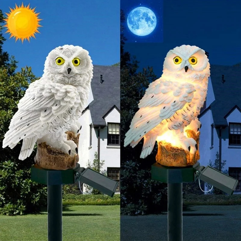 Lámpara Solar con Forma de Búh - Outdoor Lighting Ideas reseña y precio