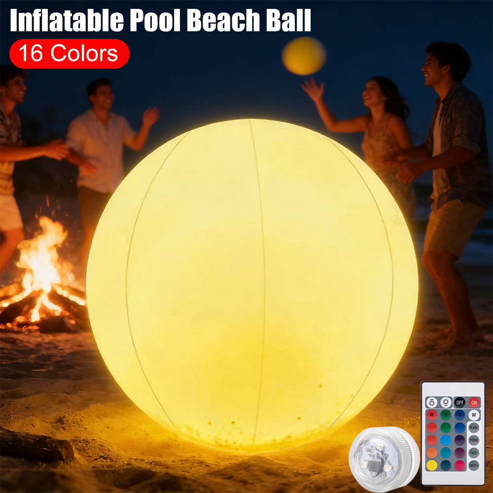 Pelota Inflable Luminosa LED p - Outdoor Lighting Around Pool reseña y precio
