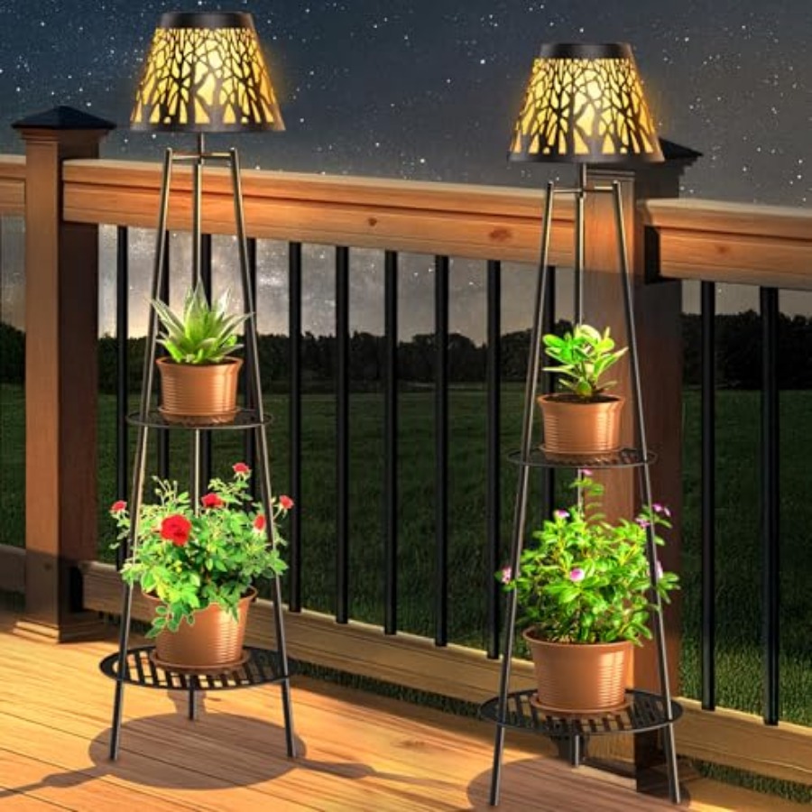 Paquete de 2 Lámparas Solares  - Outdoor Lighting For Garden reseña y precio