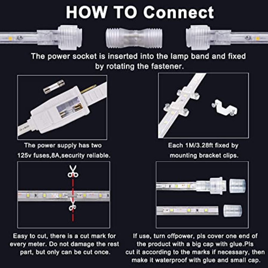 Tira de Luces LED de 110V y 2  - Outdoor Lighting Led Strip reseña y precio