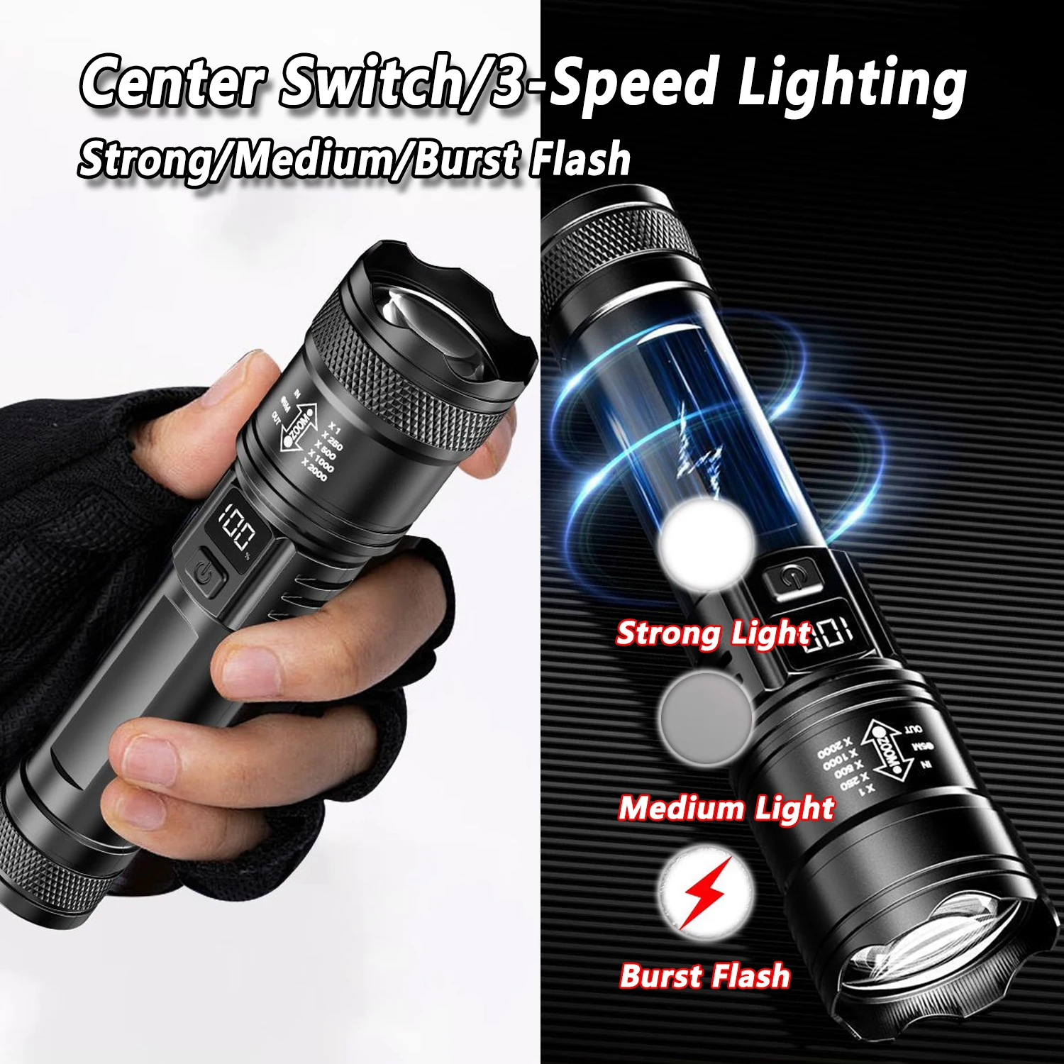 Linterna LED ultrabrillante, l - Outdoor Lighting Ideas reseña y precio