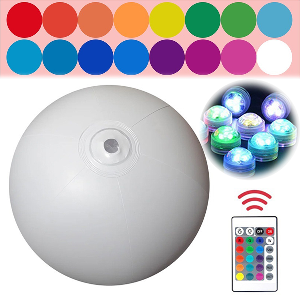 Pelota Inflable Luminosa LED p - Outdoor Lighting Around Pool reseña y precio