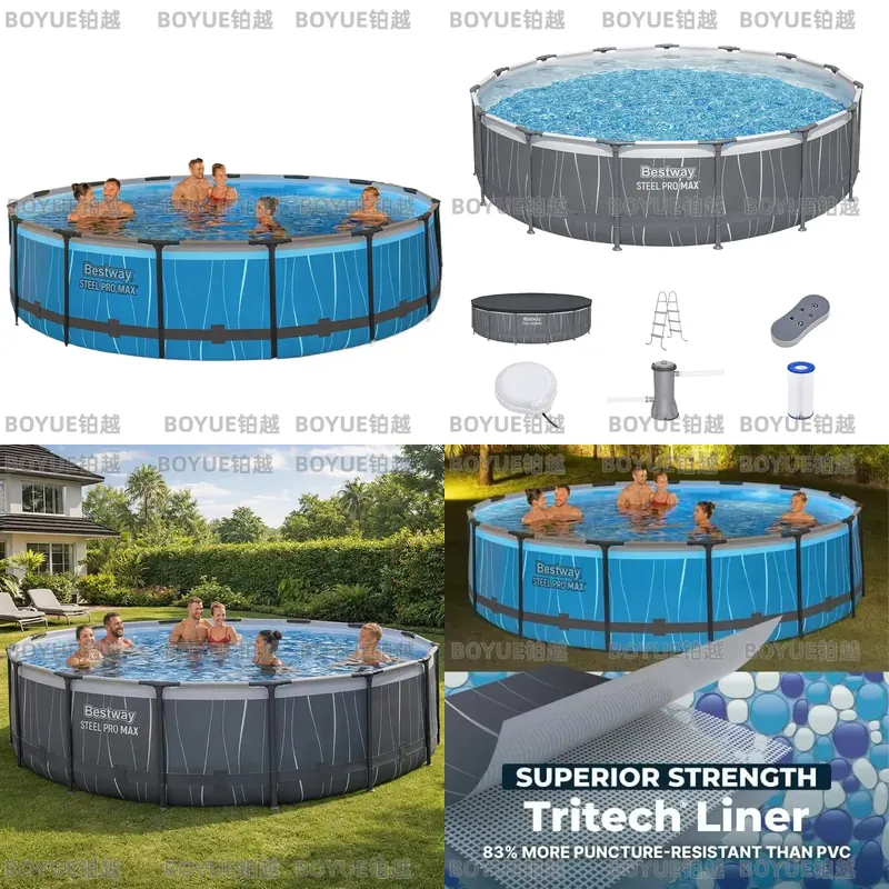 Piscina Elevada con Marco de A - Outdoor Lighting Around Pool reseña y precio