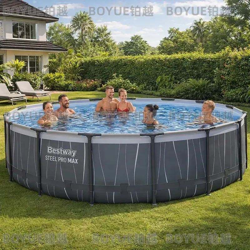 Piscina Elevada con Marco de A - Outdoor Lighting Around Pool reseña y precio