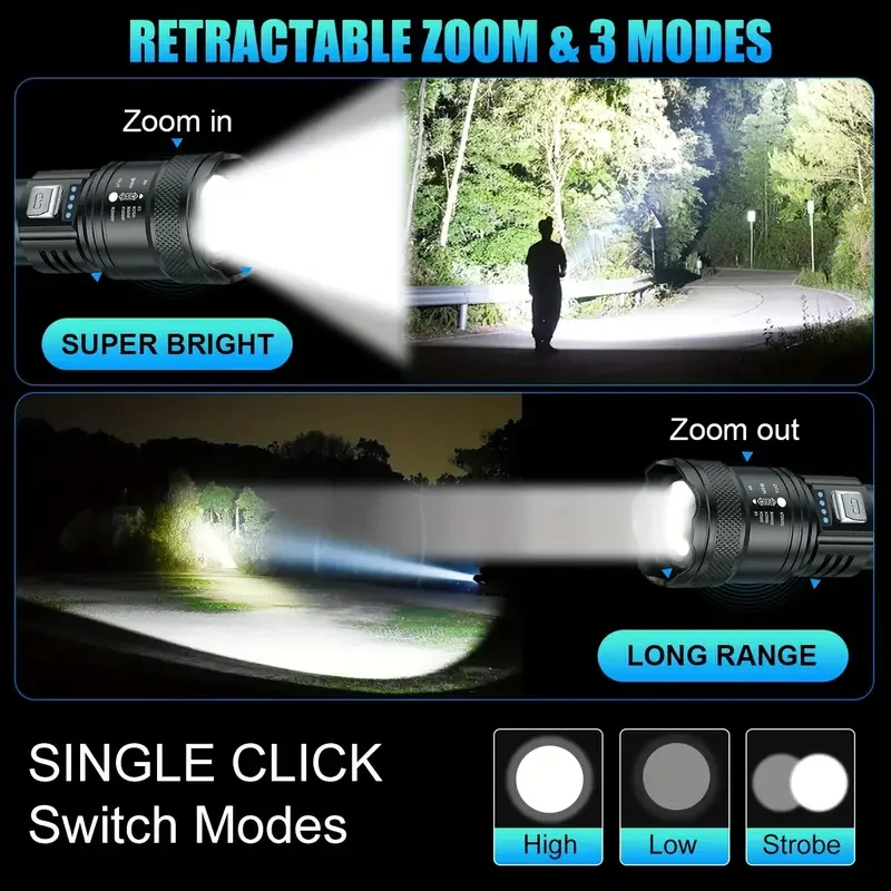 Linterna LED táctica de 2000LM - Outdoor Lighting Ideas reseña y precio