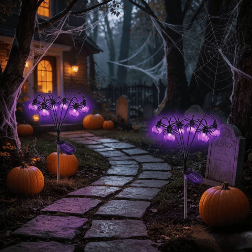 Luz Morada Fantasma, Decoracio - Outdoor Lighting Front Yard reseña y precio
