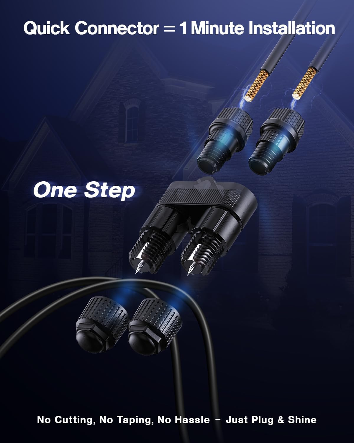 Paquete de Doce Conectores Fas - Outdoor Lighting Spotlight reseña y precio