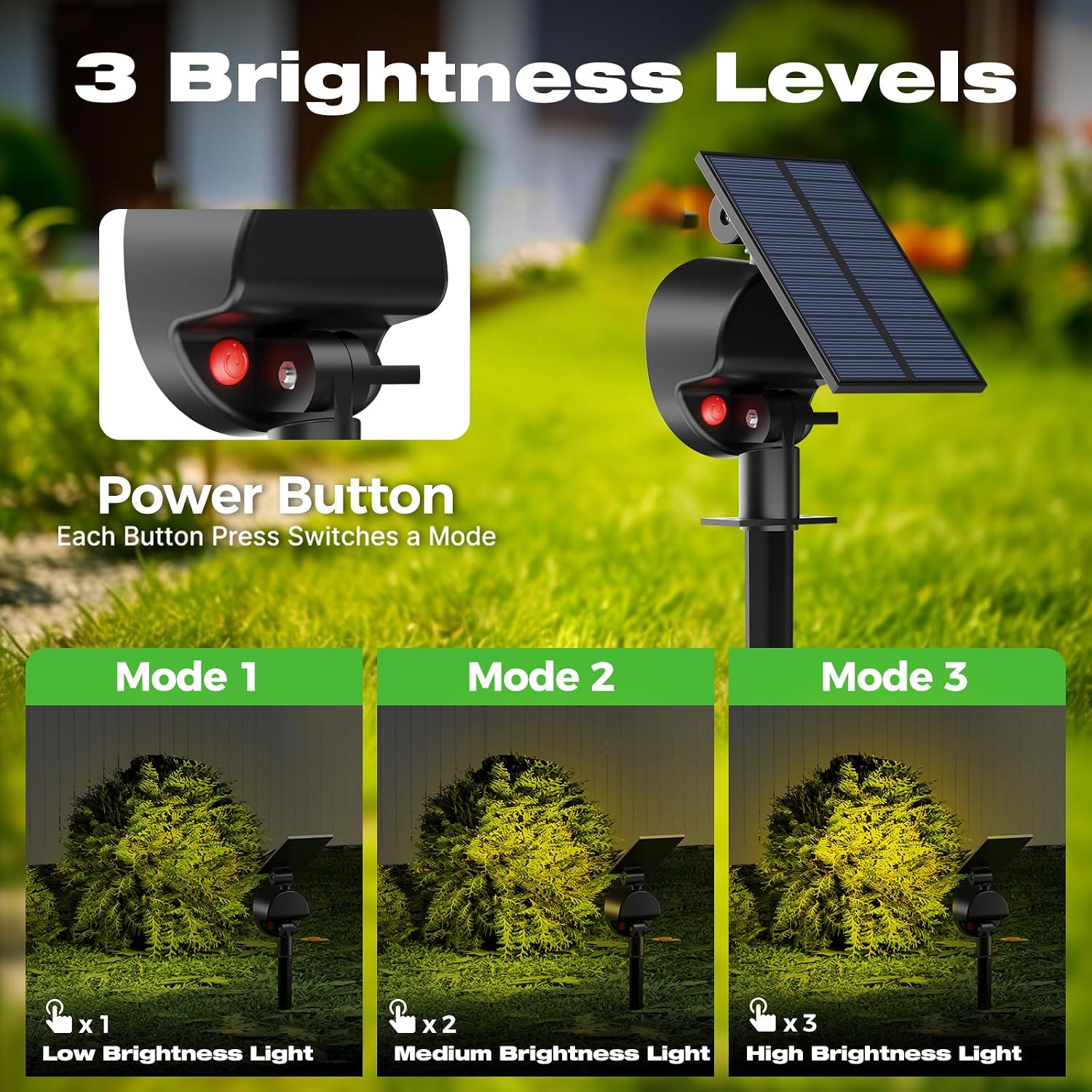 Luces Solares para Exteriores, - Outdoor Lighting Spotlight reseña y precio