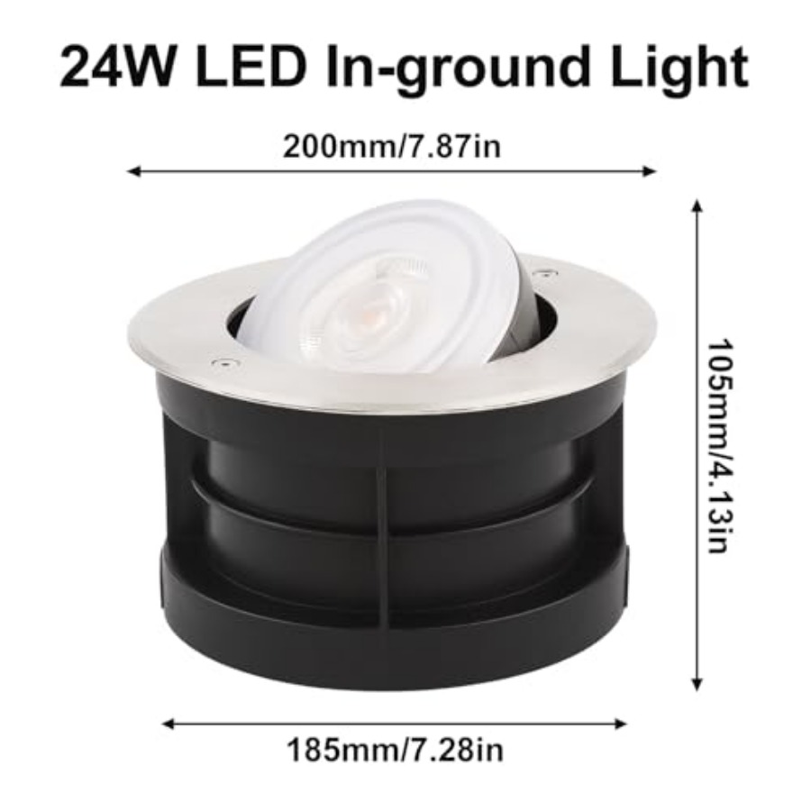 Luz empotrada en el suelo con  - Outdoor Lighting Ground Fixtures reseña y precio