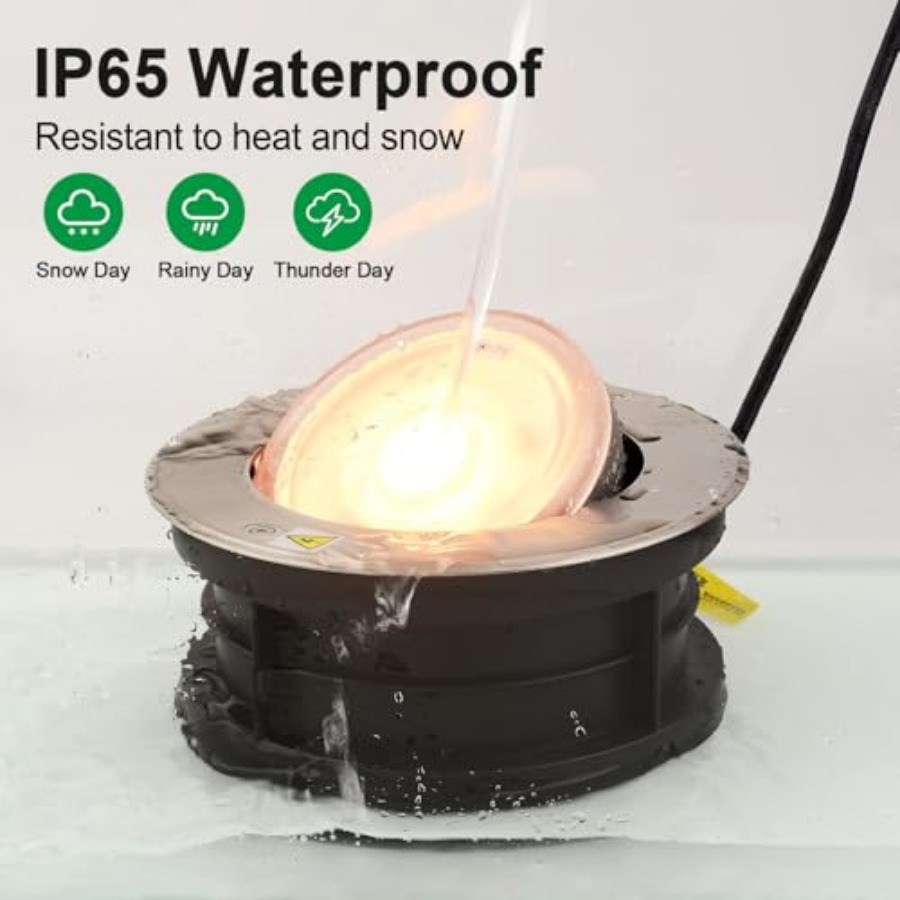 Luz empotrada en el suelo con  - Outdoor Lighting Ground Fixtures reseña y precio