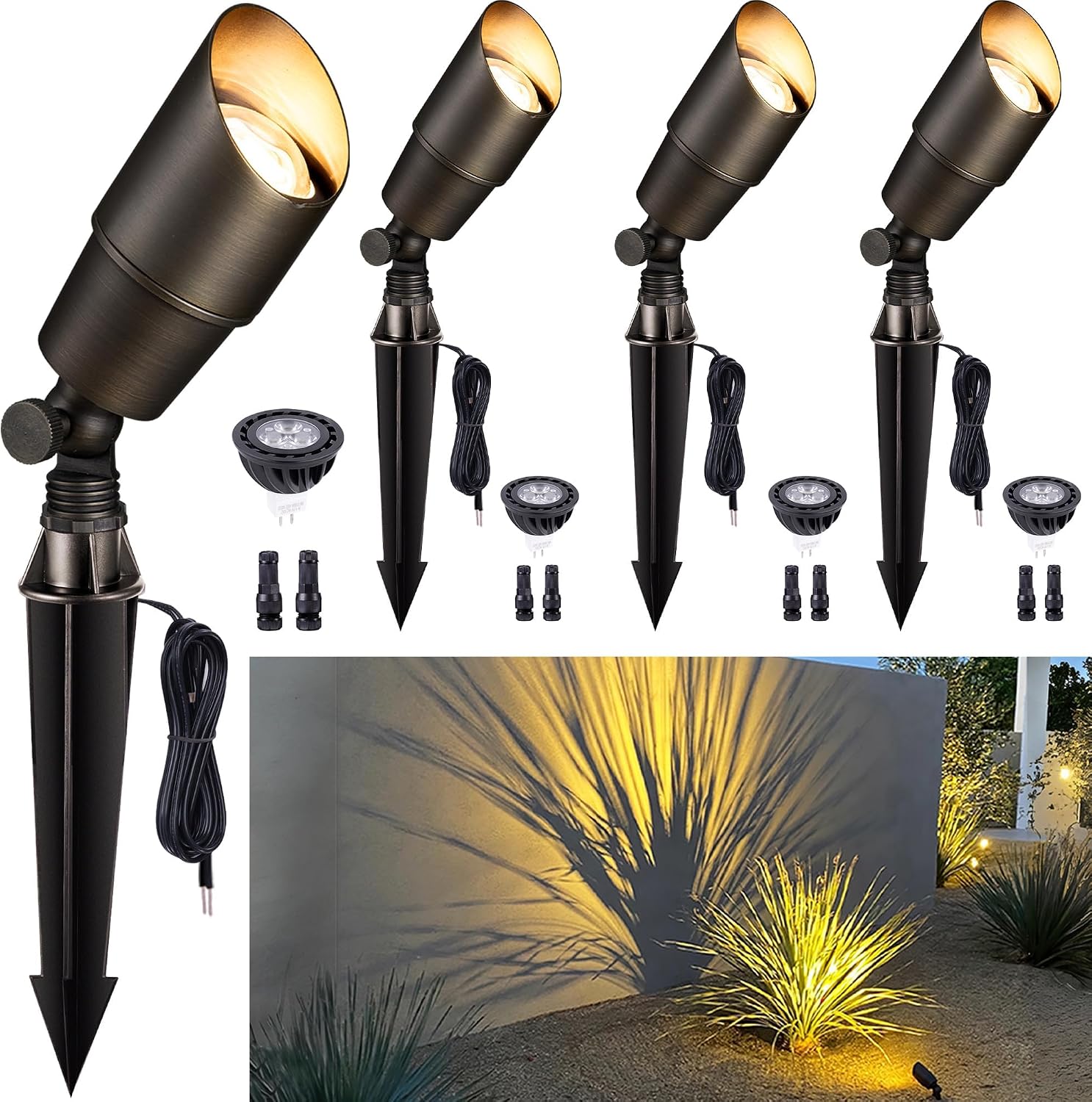 Iluminación de Jardín de Latón - Outdoor Lighting Spotlight reseña y precio