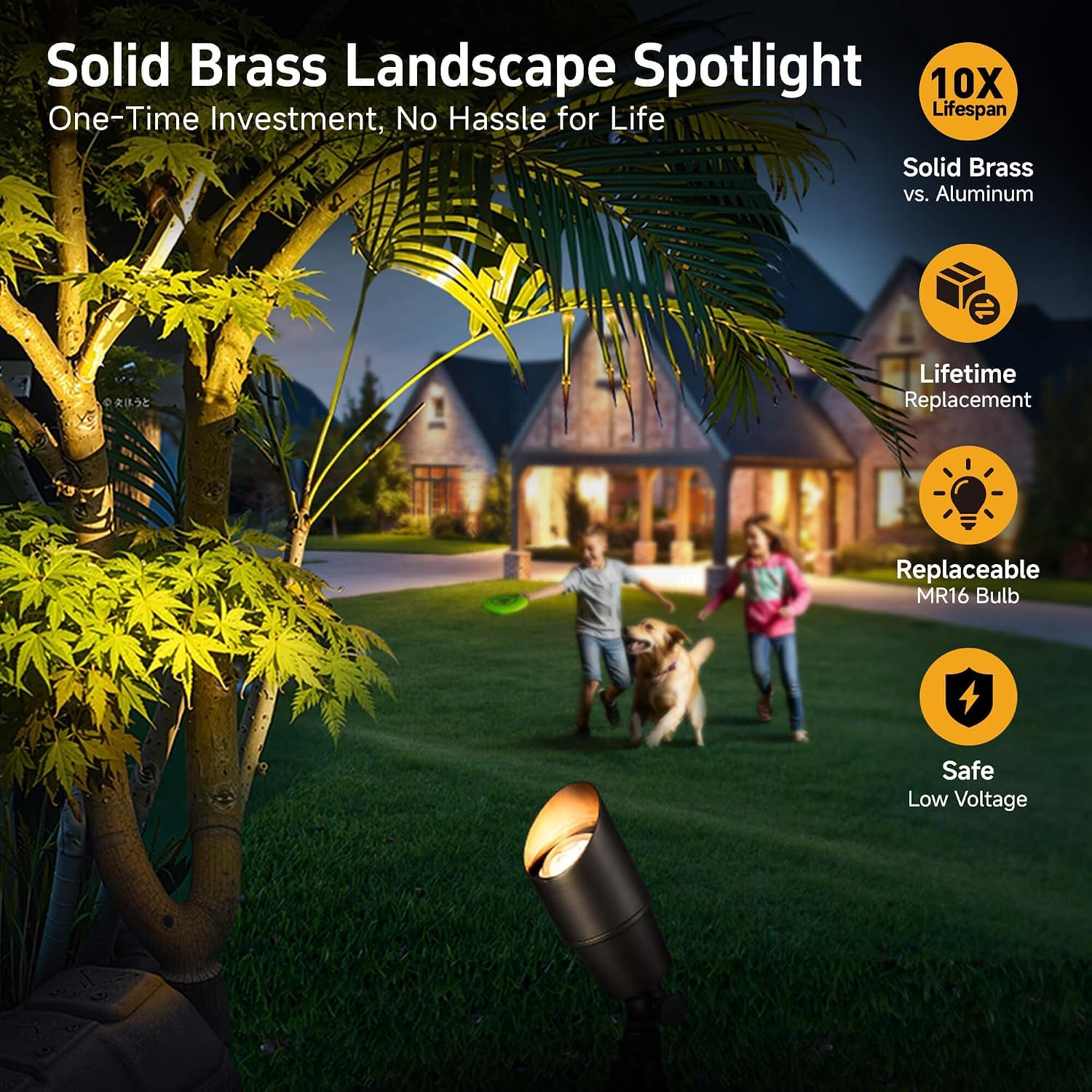 Iluminación de Jardín de Latón - Outdoor Lighting Spotlight reseña y precio